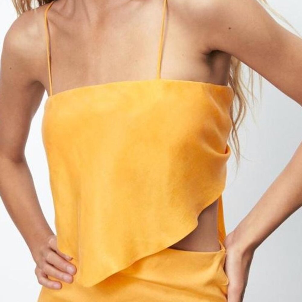 Zara satin effect bandana top